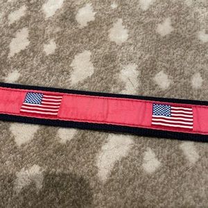 Vineyard Vines Red American Flags Belt